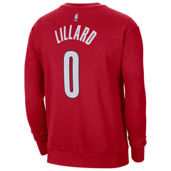 NBA Damian Lillard Portland Trail Blazers Jordan Brand Statement Name & Number Pullover Sweatshirt