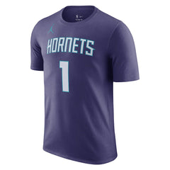 NBA LaMelo Ball Charlotte Hornets Jordan Brand 2022/23 Statement Edition Name & Number T-Shirt