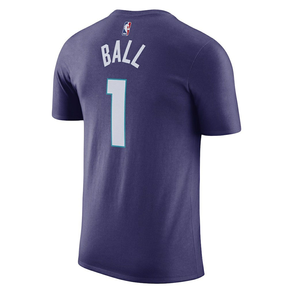NBA LaMelo Ball Charlotte Hornets Jordan Brand 2022/23 Statement Edition Name & Number T-Shirt