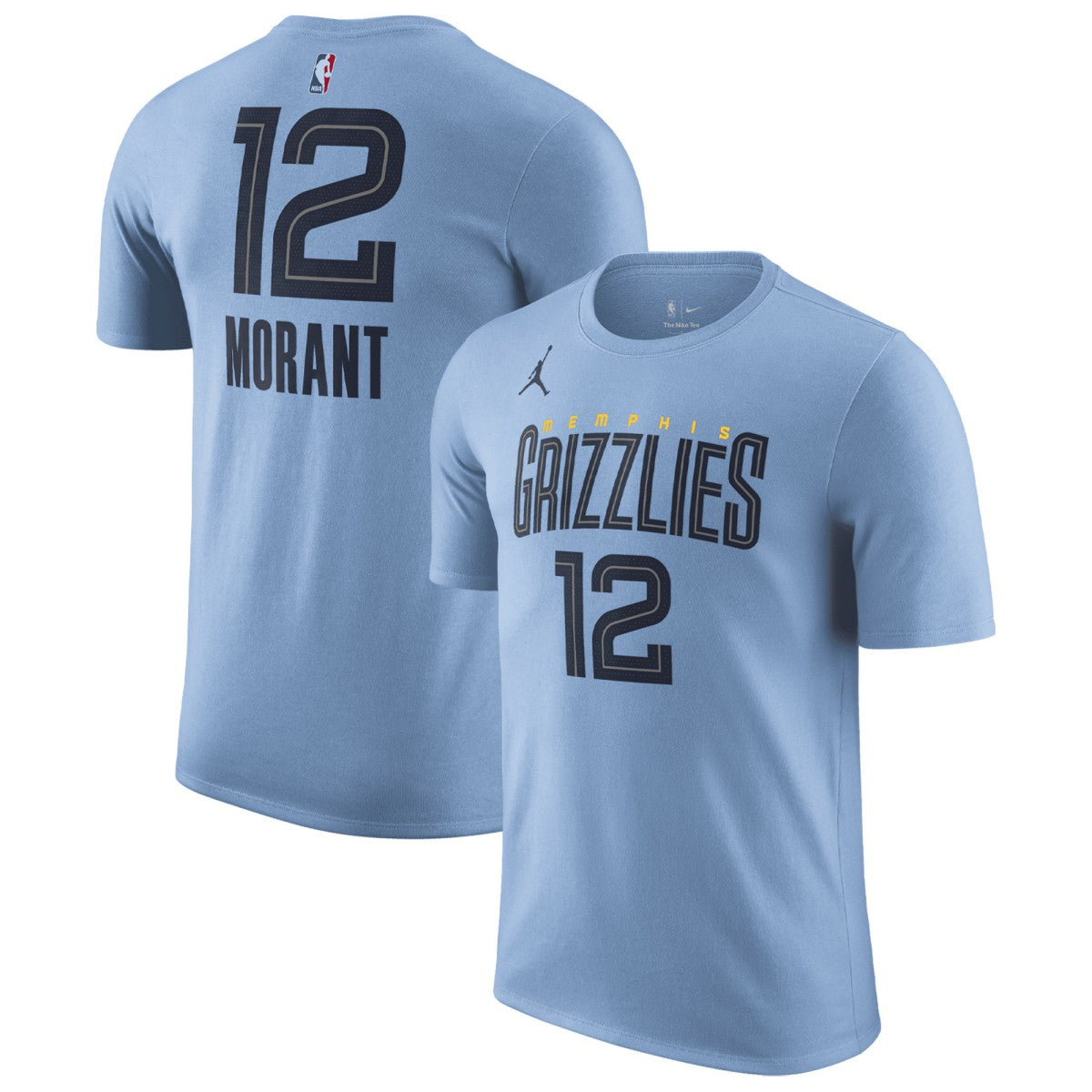 NBA Ja Morant Memphis Grizzlies Jordan Brand 2022/23 Statement Edition Name & Number T-Shirt
