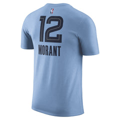 NBA Ja Morant Memphis Grizzlies Jordan Brand 2022/23 Statement Edition Name & Number T-Shirt