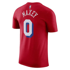 NBA Tyrese Maxey Philadelphia 76ers Jordan Brand 2022/23 Statement Edition Name & Number T-Shirt