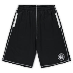 NBA Brooklyn Nets Big & Tall Contrast Stitch Knit Shorts