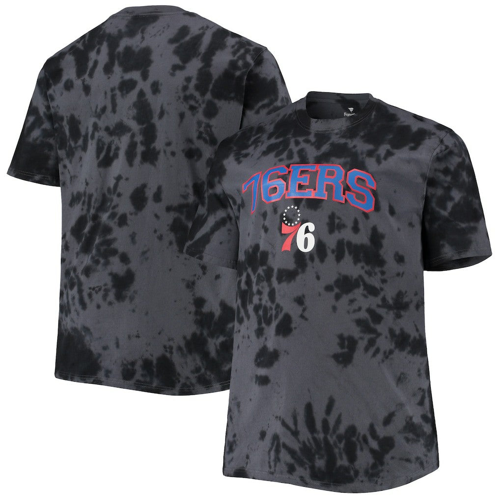 NBA Philadelphia 76ers Big & Tall Marble Dye Tonal Performance T-Shirt