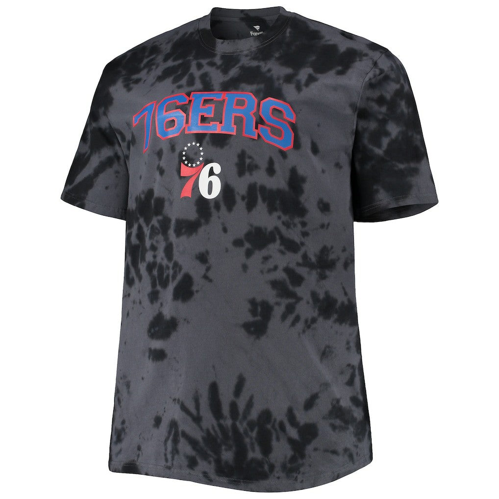 NBA Philadelphia 76ers Big & Tall Marble Dye Tonal Performance T-Shirt