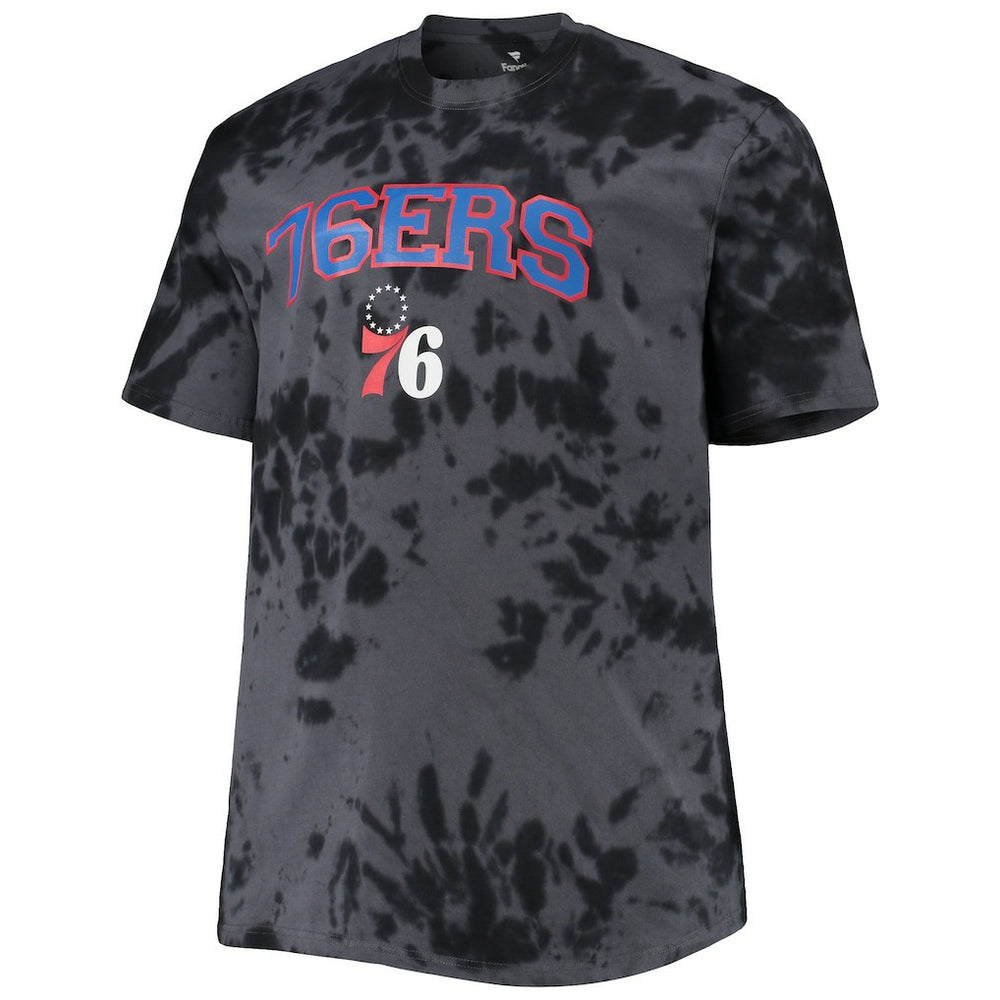NBA Philadelphia 76ers Big & Tall Marble Dye Tonal Performance T-Shirt