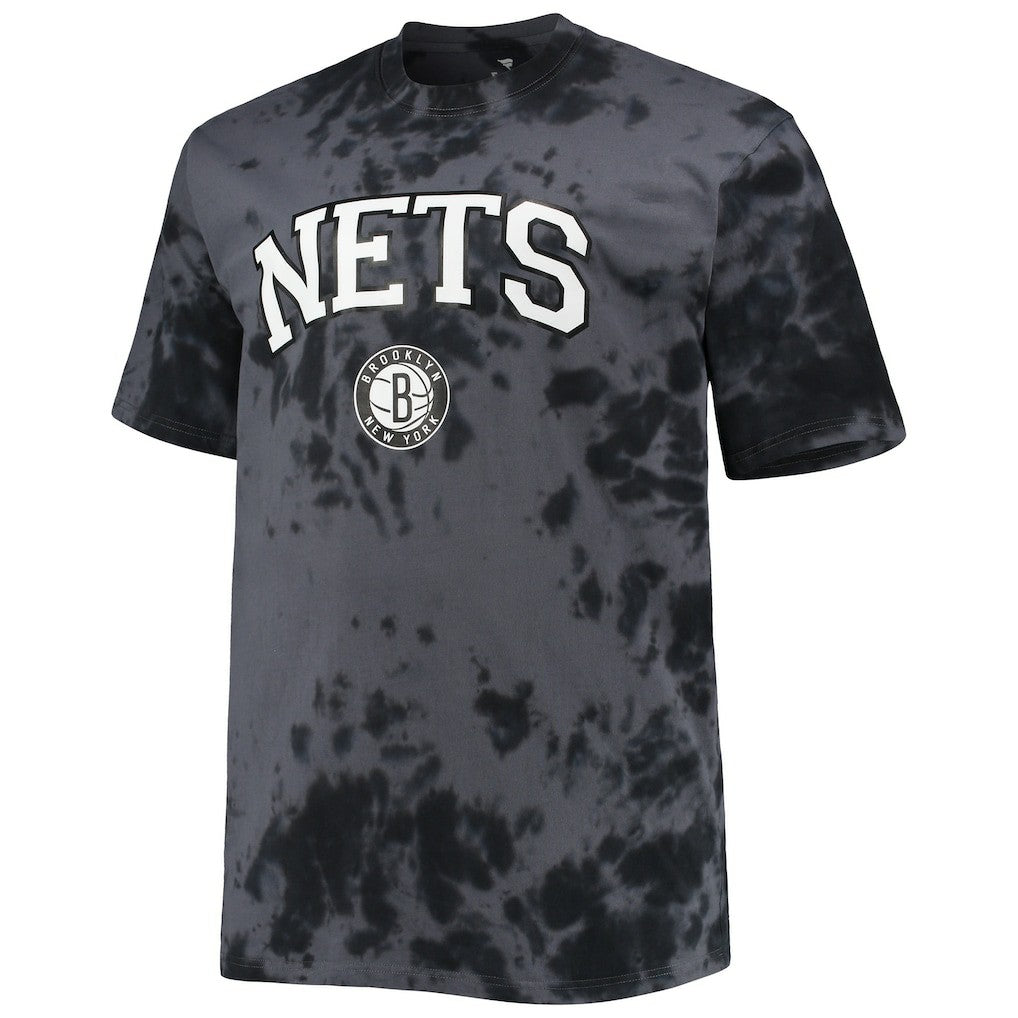NBA Brooklyn Nets Big & Tall Marble Dye Tonal Performance T-Shirt