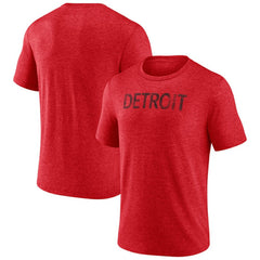 NHL Red Detroit Red Wings Wraparound Tri-Blend T-Shirt