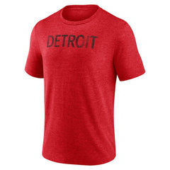 NHL Red Detroit Red Wings Wraparound Tri-Blend T-Shirt