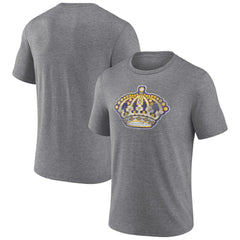 NHL Heather Gray Los Angeles Kings Wraparound Tri-Blend T-Shirt