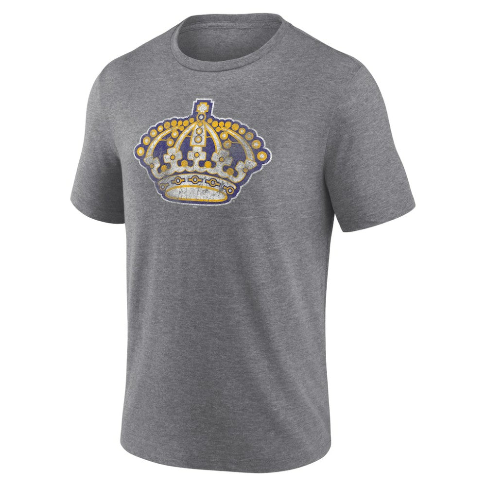 NHL Heather Gray Los Angeles Kings Wraparound Tri-Blend T-Shirt