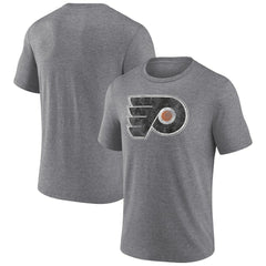 NHL Heather Gray Philadelphia Flyers Wraparound Tri-Blend T-Shirt