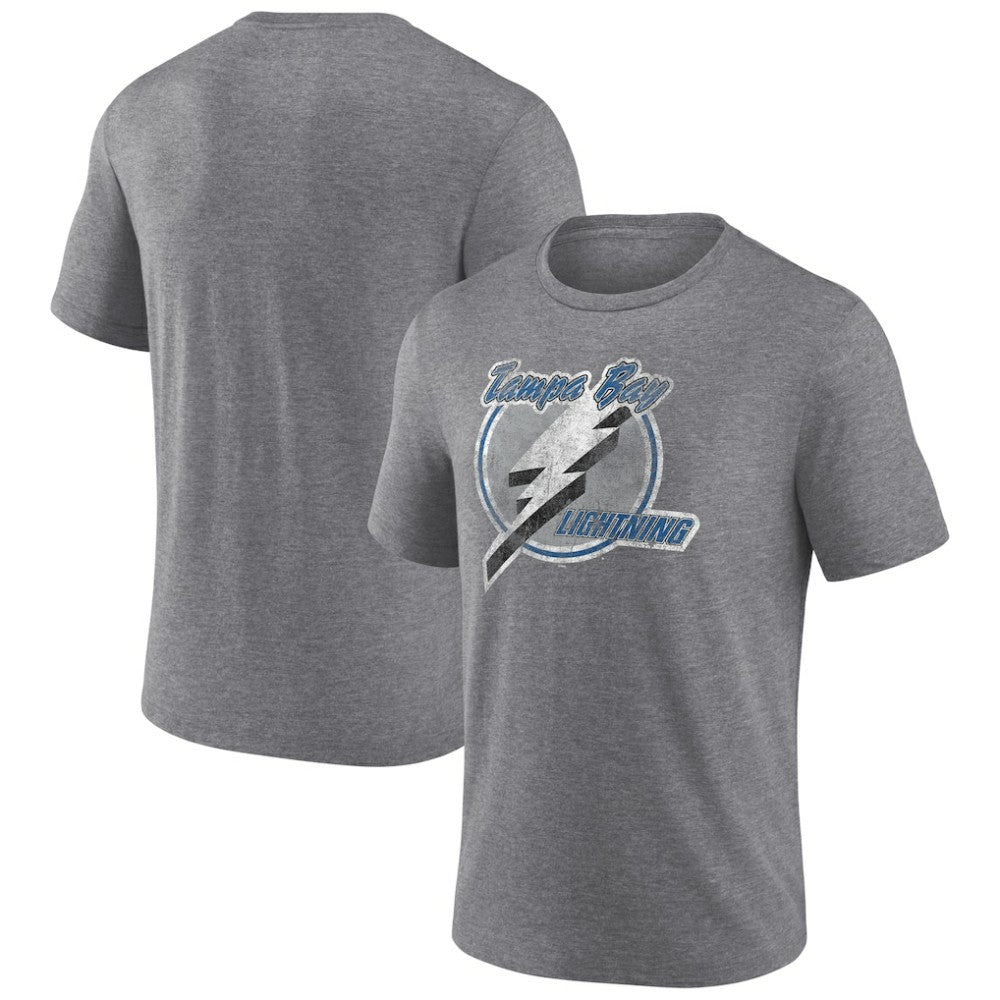NHL Heather Gray Tampa Bay Lightning Wraparound Tri-Blend T-Shirt