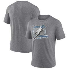NHL Heather Gray Tampa Bay Lightning Wraparound Tri-Blend T-Shirt