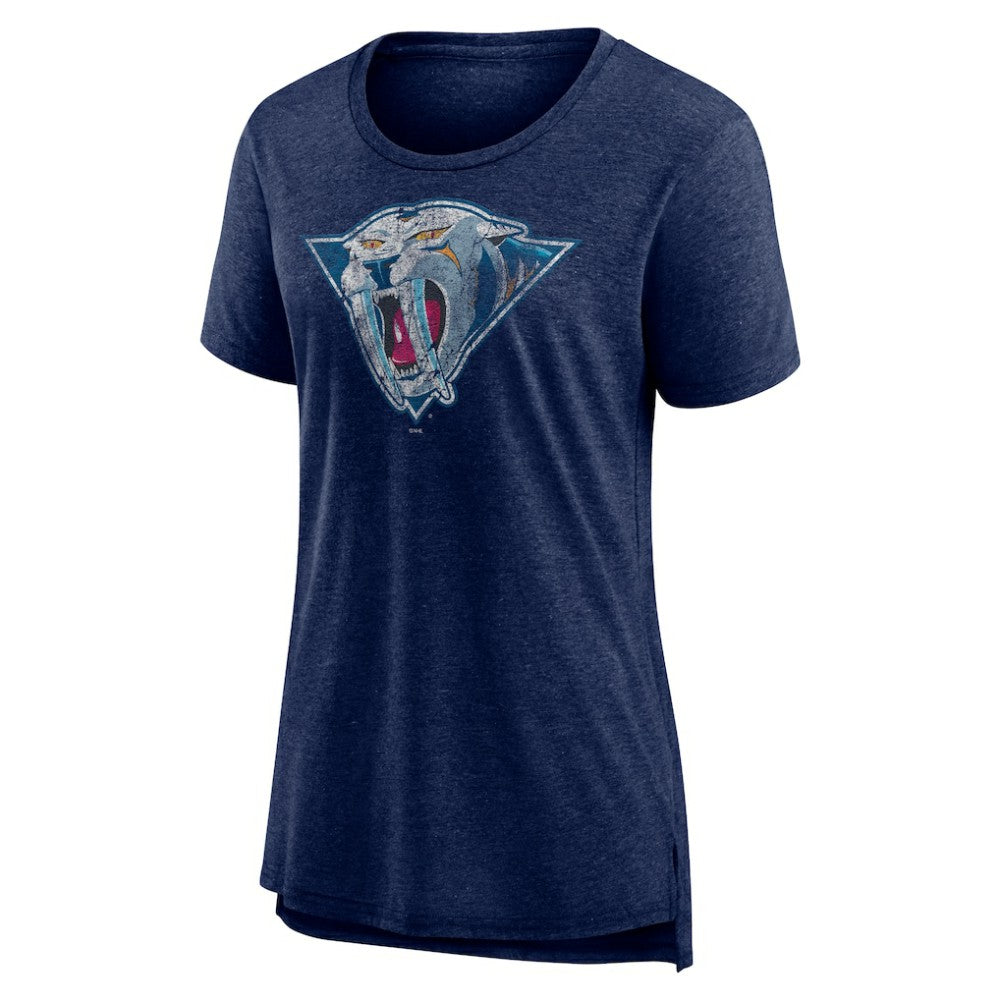 NHL Navy Nashville Predators Women's Slow Whistle Tri-Blend T-Shirt