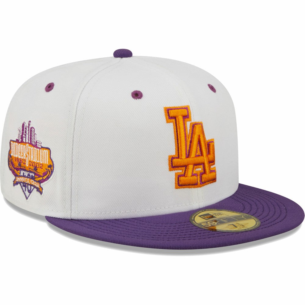 MLB Los Angeles Dodgers New Era 40th Anniversary at Dodger Stadium Grape Lolli 59FIFTY Fitted Hat