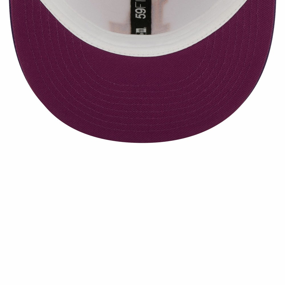 MLB Los Angeles Dodgers New Era 40th Anniversary at Dodger Stadium Grape Lolli 59FIFTY Fitted Hat