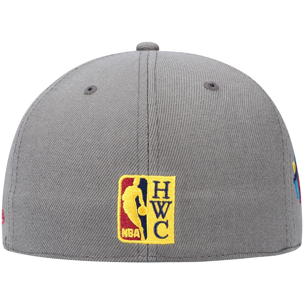 NBA Philadelphia 76ers Hardwood Classics 60th Anniversary Carbon Cabernet Fitted Hat