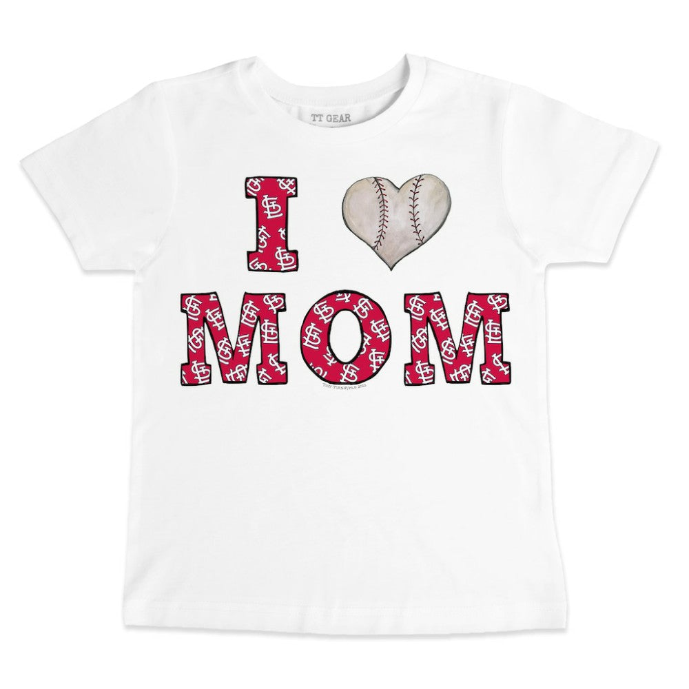MLB St. Louis Cardinals Tiny Turnip Youth Heart Mom T-Shirt