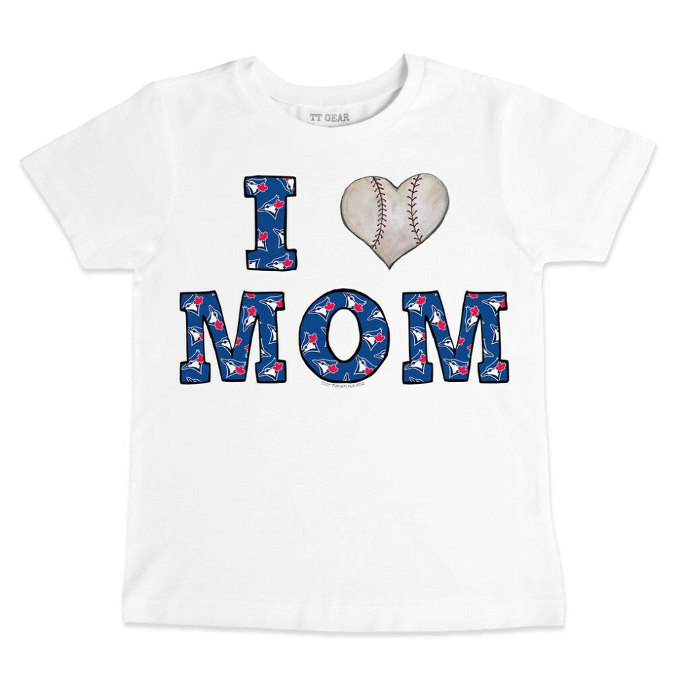 MLB Toronto Blue Jays Tiny Turnip Youth Heart Mom T-Shirt