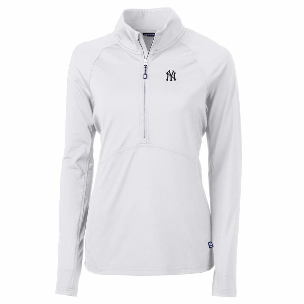 MLB New York Yankees Cutter & Buck Women's Adapt Eco Knit Stretch Half-Zip Pullover Top