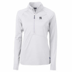 MLB New York Yankees Cutter & Buck Women's Adapt Eco Knit Stretch Half-Zip Pullover Top