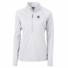MLB Chicago Cubs Cutter & Buck Women's Adapt Eco Knit Stretch Half-Zip Pullover Top