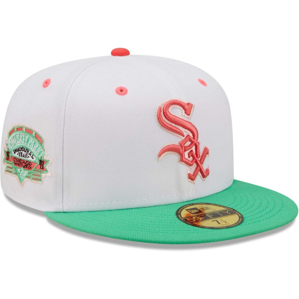 MLB Chicago White Sox New Era Inaugural Season at Comiskey Park Watermelon Lolli 59FIFTY Fitted Hat