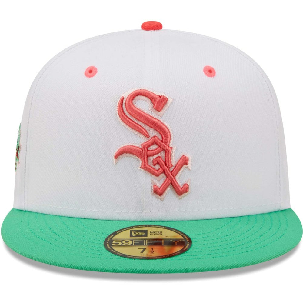 MLB Chicago White Sox New Era Inaugural Season at Comiskey Park Watermelon Lolli 59FIFTY Fitted Hat