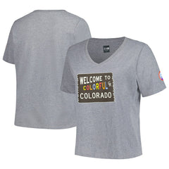 MLB Colorado Rockies New Era Women's City Connect Plus Size V-Neck T-Shirt