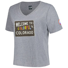 MLB Colorado Rockies New Era Women's City Connect Plus Size V-Neck T-Shirt