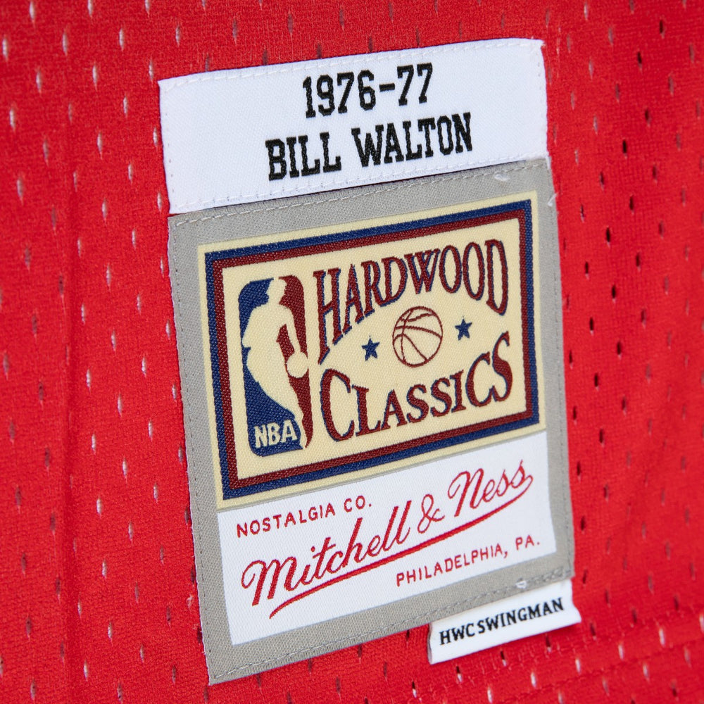 NBA Bill Walton Portland Trail Blazers 1976/77 Hardwood Classics Fadeaway Swingman Player Jersey