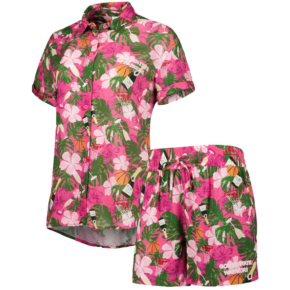 NBA Golden State Warriors Lusso Women's Finley-Frankie Party Top & Shorts Set sale