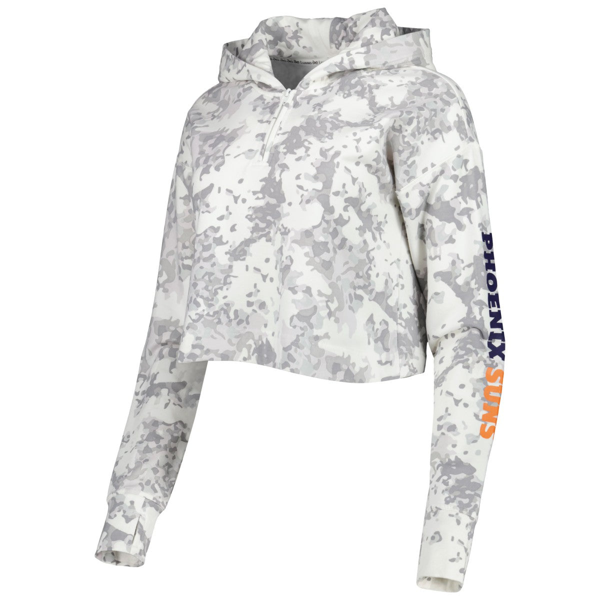 NBA Phoenix Suns Lusso Women's Maia Tri-Blend Cropped Quarter-Zip Top