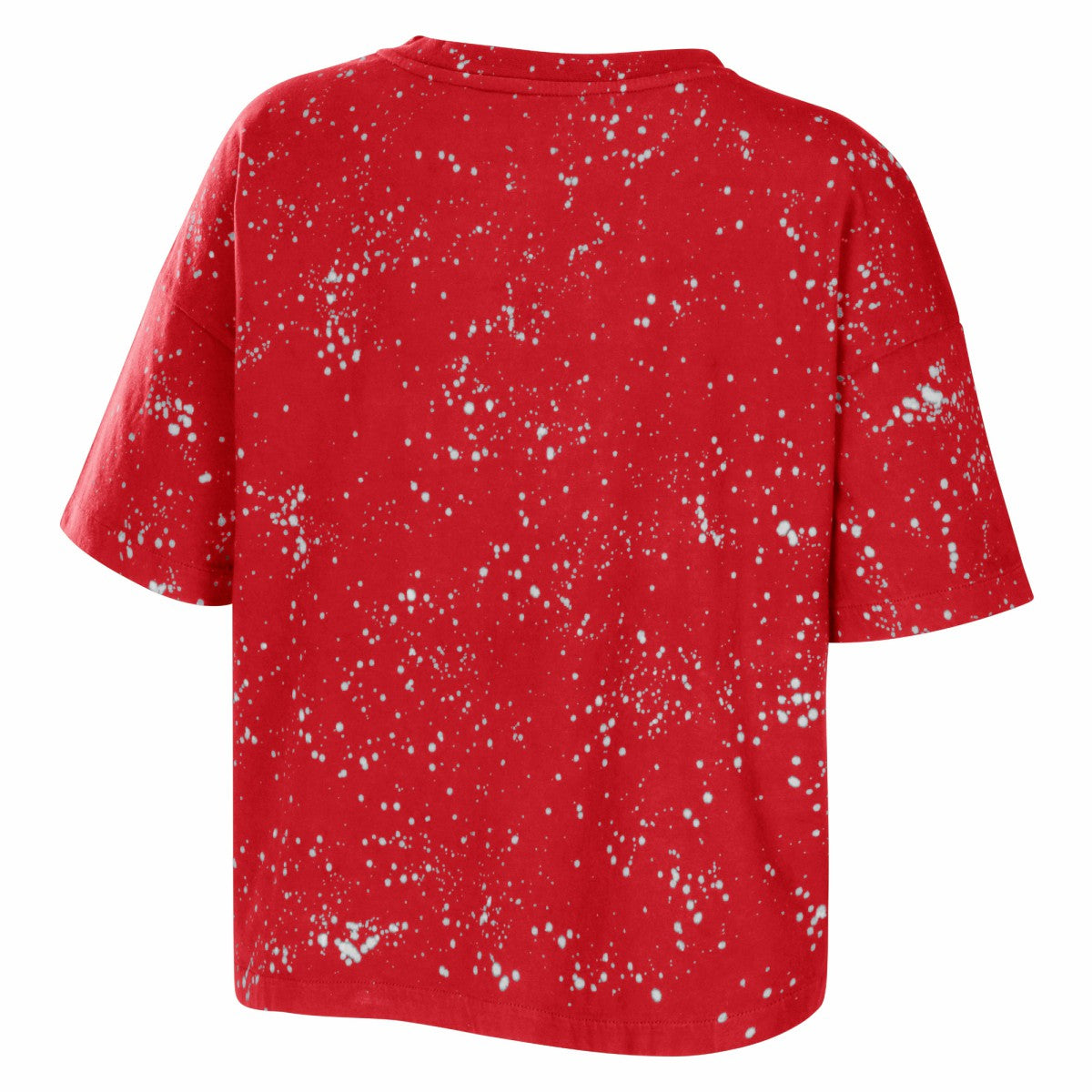 NBA Toronto Raptors WEAR by Erin Andrews Women's Bleach Splatter Notch Neck T-Shirt