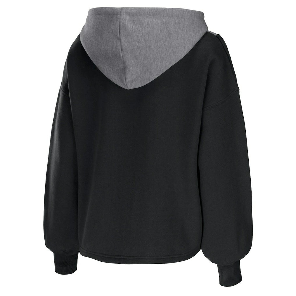NBA Brooklyn Nets WEAR by Erin Andrews Women's Pieced Quarter-Zip Hoodie Jacket