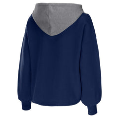 NBA Dallas Mavericks WEAR by Erin Andrews Women's Pieced Quarter-Zip Hoodie Jacket sale