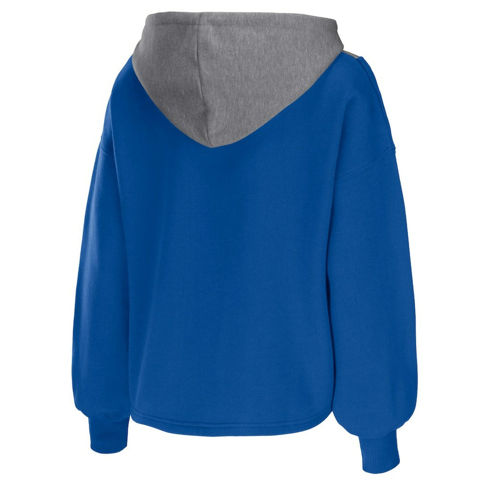 NBA Philadelphia 76ers WEAR by Erin Andrews Women's Pieced Quarter-Zip Hoodie Jacket