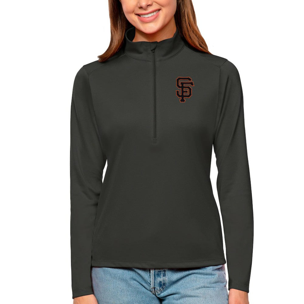 MLB San Francisco Giants Antigua Women's Tribute Quarter-Zip Pullover Top