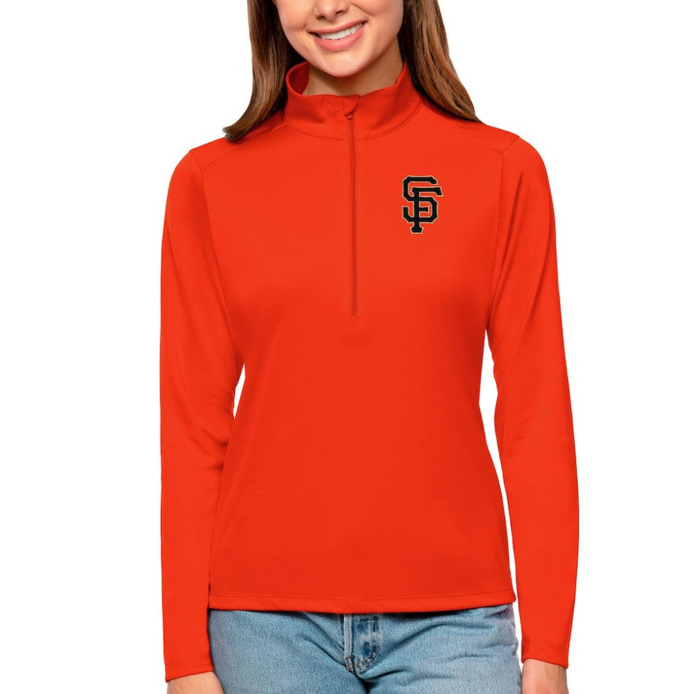 MLB San Francisco Giants Antigua Women's Tribute Quarter-Zip Pullover Top