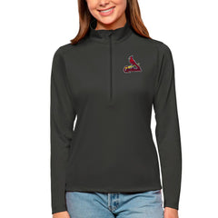 MLB St. Louis Cardinals Antigua Women's Tribute Quarter-Zip Pullover Top