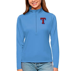 MLB Texas Rangers Antigua Women's Tribute Quarter-Zip Pullover Top