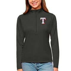 MLB Texas Rangers Antigua Women's Tribute Quarter-Zip Pullover Top