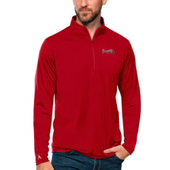 MLB Atlanta Braves Antigua Tribute Quarter-Zip Pullover Top