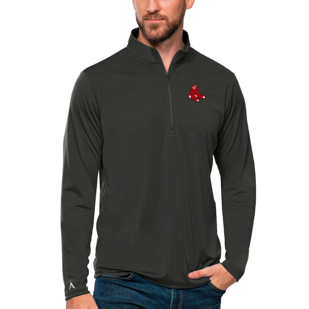 MLB Boston Red Sox Antigua Tribute Quarter-Zip Pullover Top