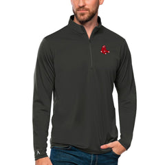 MLB Boston Red Sox Antigua Tribute Quarter-Zip Pullover Top
