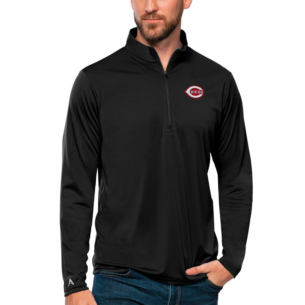 MLB Cincinnati Reds Antigua Tribute Quarter-Zip Pullover Top