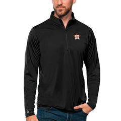 MLB Houston Astros Antigua Tribute Quarter-Zip Pullover Top
