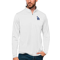 MLB Los Angeles Dodgers Antigua Tribute Quarter-Zip Pullover Top