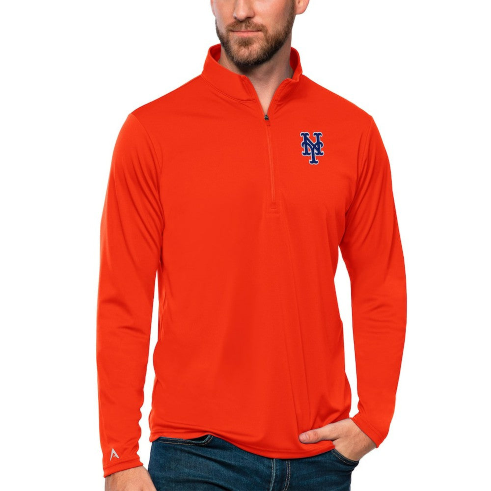 MLB New York Mets Antigua Tribute Quarter-Zip Pullover Top